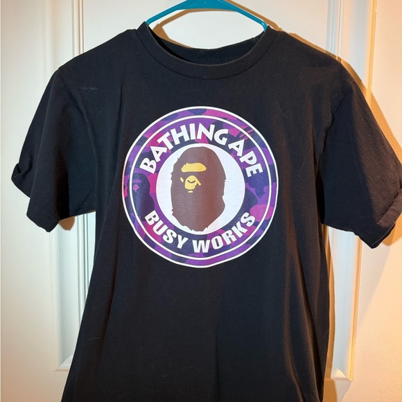 Bathing ape purple circular style medium men’s t-shirt - Picture 1 of 4